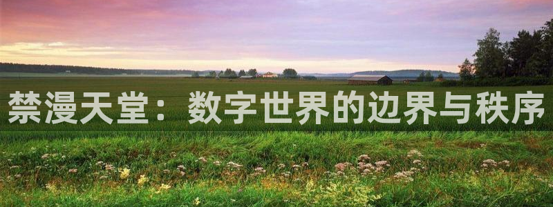 omofun网址：禁漫天堂：数字世界的边界与秩序