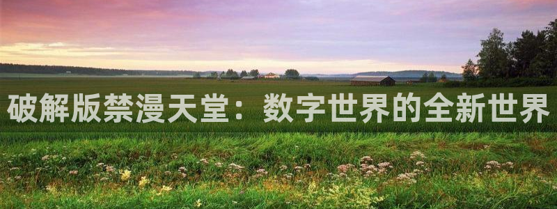 omofun动漫官方：破解版禁漫天堂：数字世界的全新世界